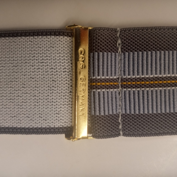 Vintage CAS Germany Grey and Blue Suspenders - Picture 12 of 14